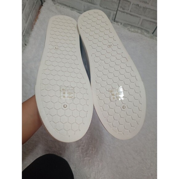 Roxy Pierview Grey Canvas Lace Up Low Top Cushion Sneakers Size 9 - Picture 4 of 9